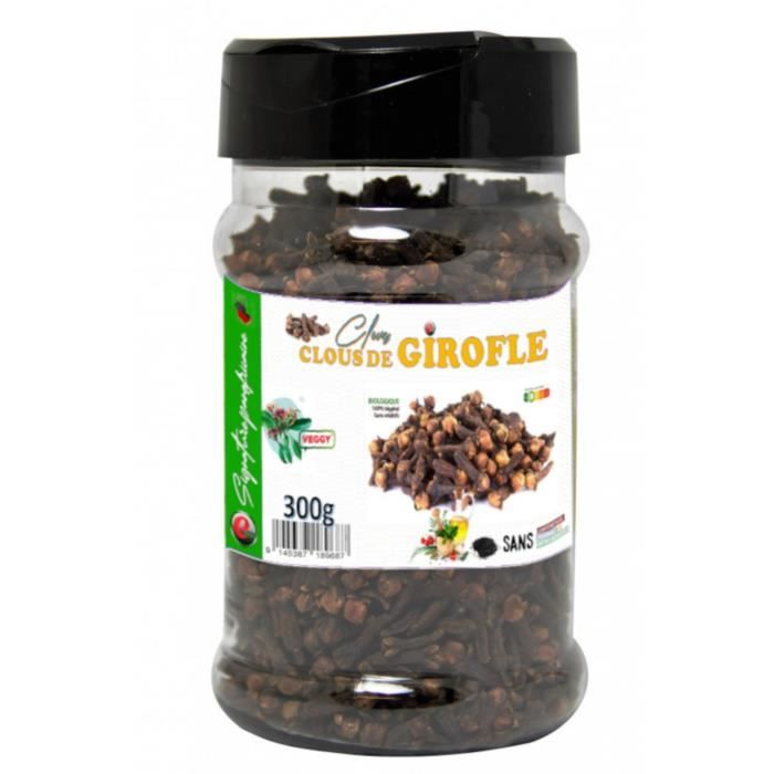 Clous de girofle bio en pot PET - 300g - Signature panafricaine