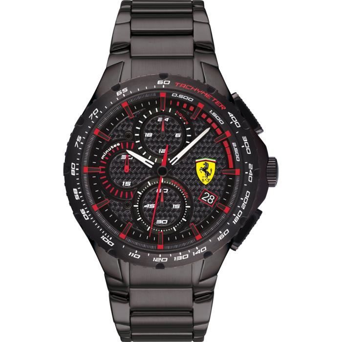 Ferrari-Montre Chronographe pour Hommes à movement Quartz en Acier inoxydable - 0830730