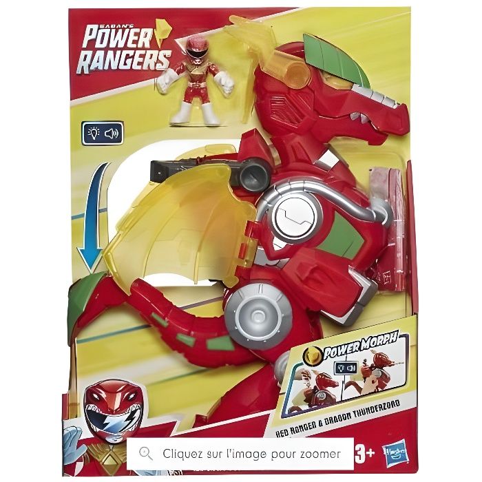 Power Rangers Playskool Vehicule Zords et Figurine - Référence : E5865EU40