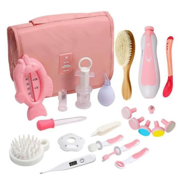 21PCS trousse de soin bébé Pour Bébé Essentiel de Toilette - Bleu