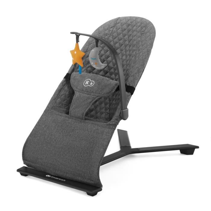 Kinderkraft Baby Bouncer MIMI, Swing, Toy Bow, Dossier réglable, Gris