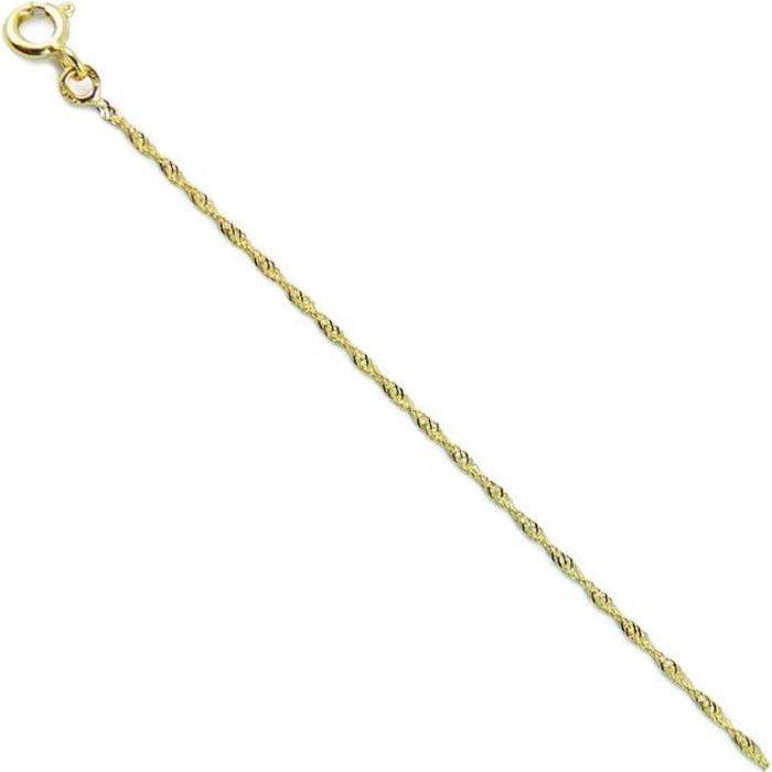 Collier Chaîne Singapour Or Jaune - Femme