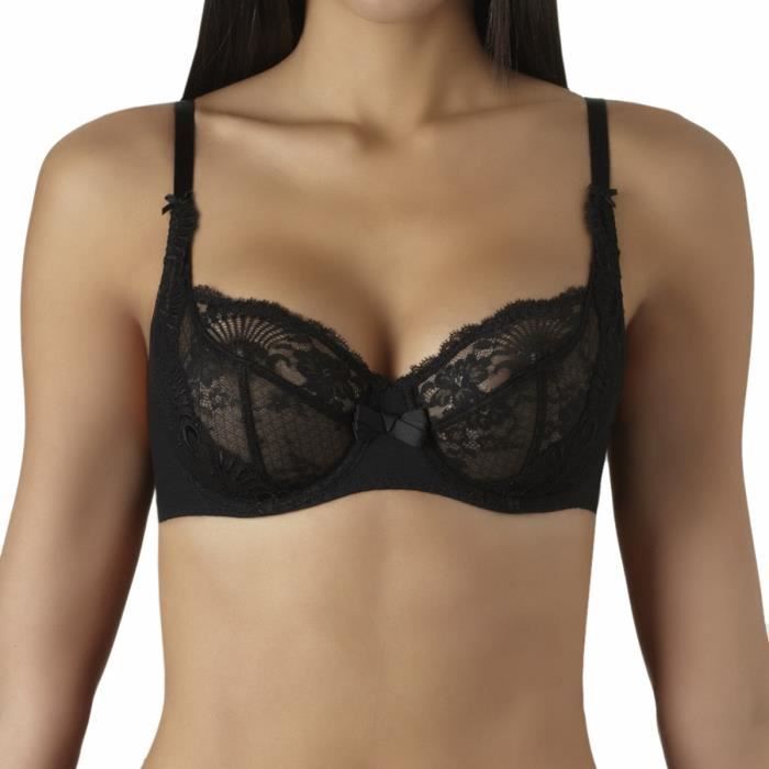 Soutien-gorge balconnet L'insoumise Noir