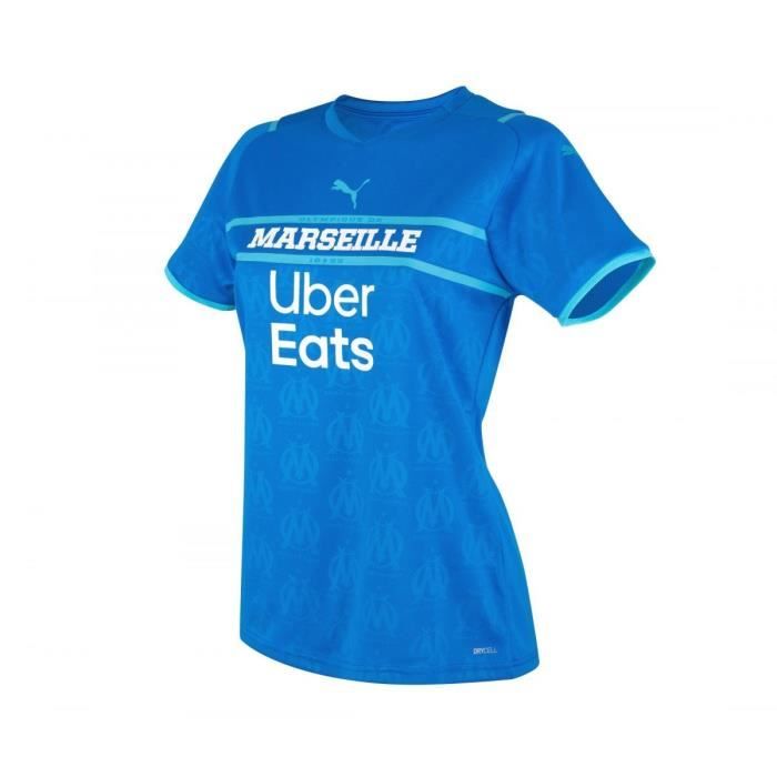 Maillot third femme OM 2021/22 - bleu rayé - XS