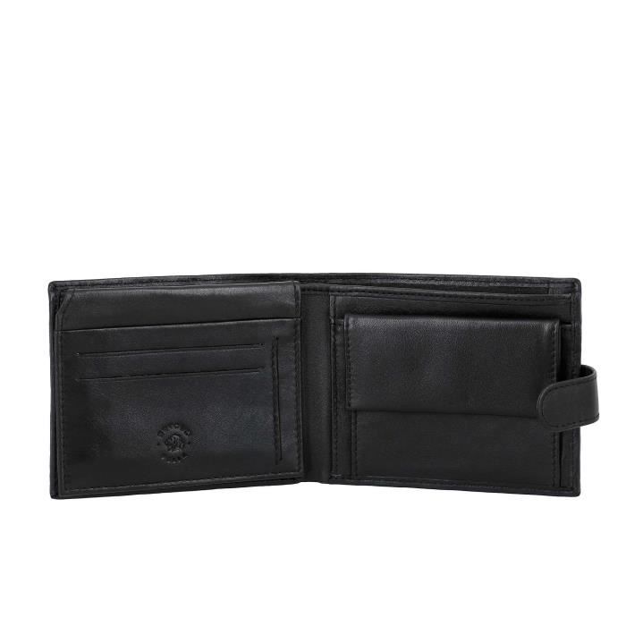 Nuvola Pelle - Portefeuille - Nappa - Trev - Noir - Homme