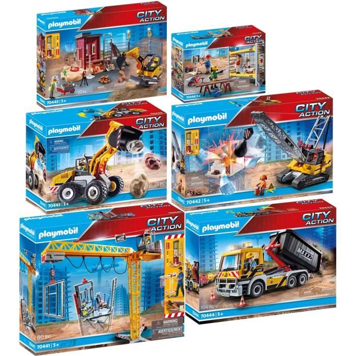 City Action Lot de 6 Articles Ensemble complet Grand Chantier