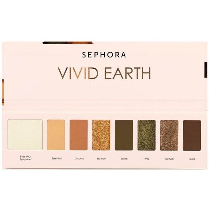 Fard à paupières Sephora Palette 7 couleurs Vivid Earth - PALETTE-19