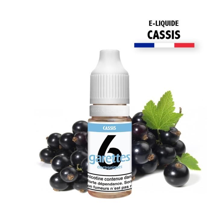 E-liquide 10ML saveur CASSIS avec 11MG de nicotine (e-liquide id : PRD1873) - (1x10ML)