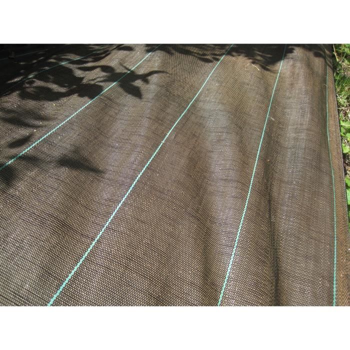 VILMORIN Toile de paillage tissée pp - 20 m - Standard - Marron - 1,60 m x 20 m