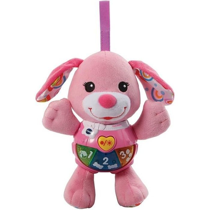 VTECH BABY - Peluche Interactive Enfant - Chant'toutou Rose