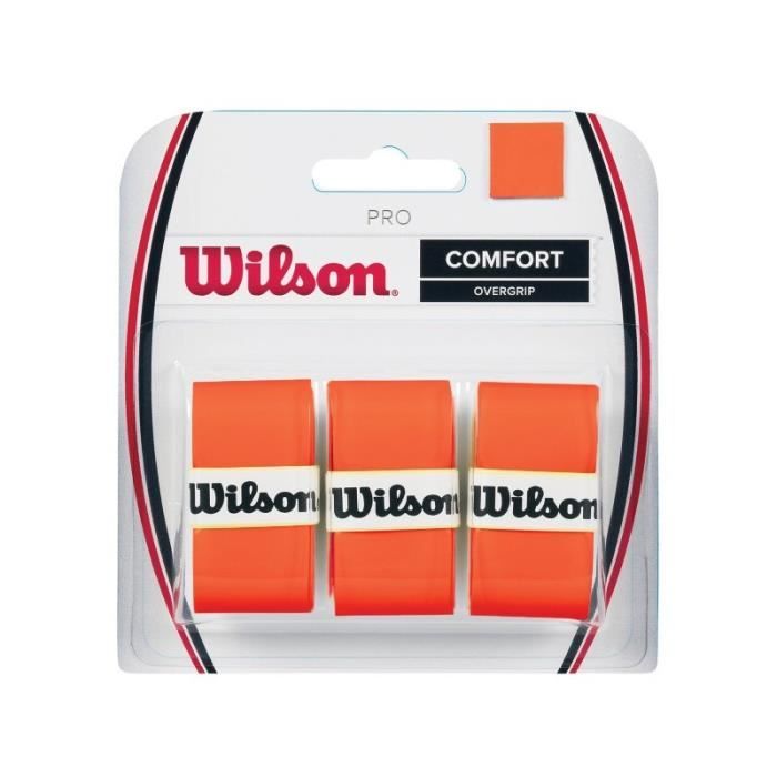 Surgrip WILSON Pro Overgrip Burn Orange Fluo x3