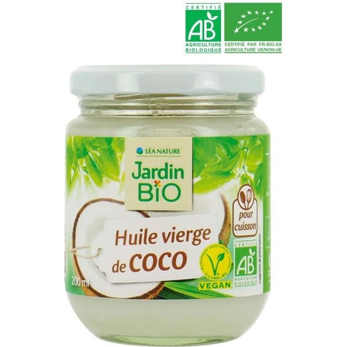 JARDIN BIO Huile vierge de Coco Bio - 200 ml