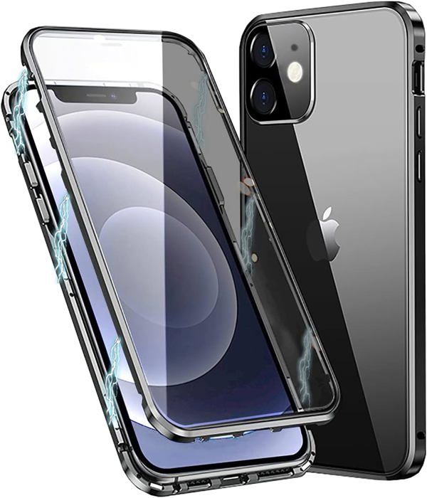 Coque Magnétique Pare-chocs Sans Cadre Aluminium Pour IPhone 14/15/16/17 Pro/Max