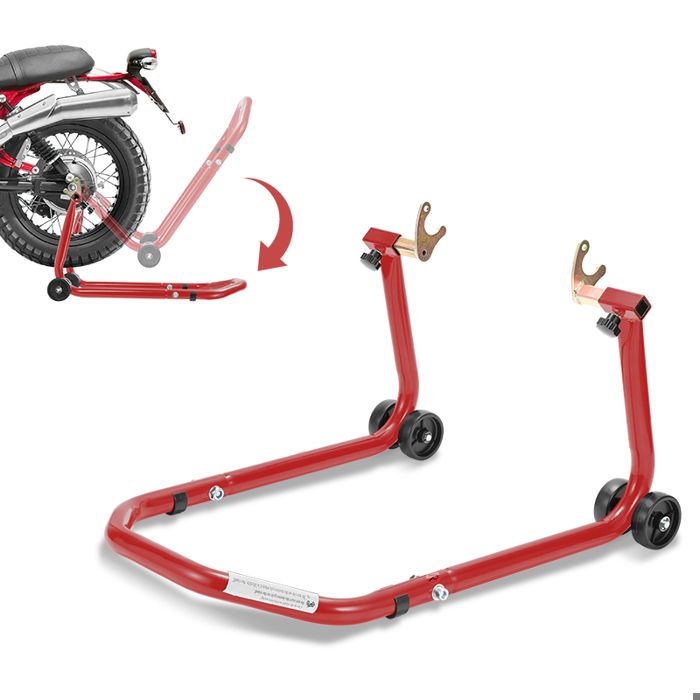 Support De Nettoyage Pour Moto - Rouleau En Aluminium, Capacité 400kg - Nettoyage Jantes Et Chaîne - 2