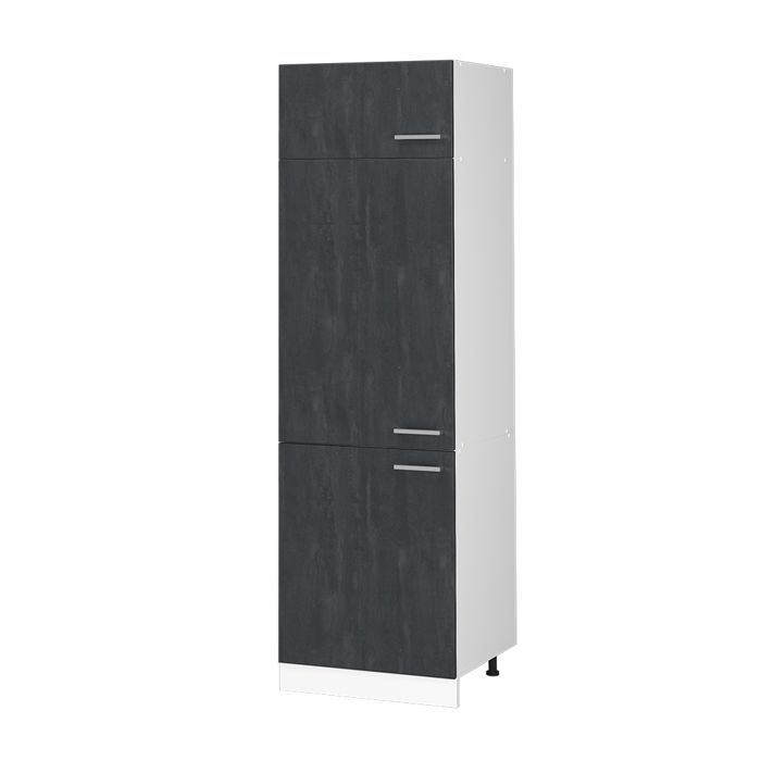 Armoire pour frigo R-Line 60cm Béton noir/Blanc Vicco 47465