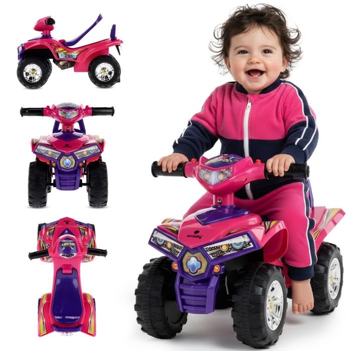 Porteur enfant voiture Quad 12 à 36 mois fonctions d'éclairage
