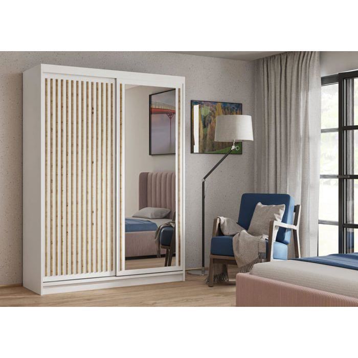 Armoire en bois avec porte coulissante - Leroy Merlin Armoire en bois avec porte coulissante - Leroy Merlin