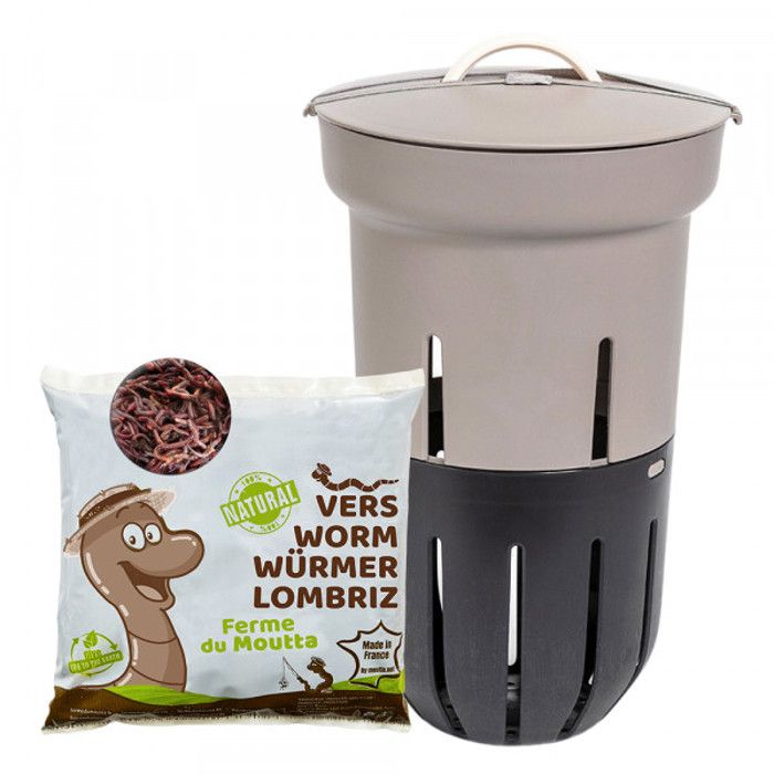 Lombricomposteur - FERME DU MOUTTA - 12L - 250gr de