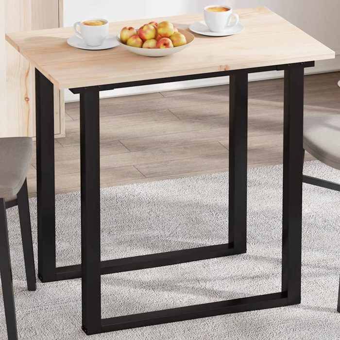 vidaXL Dessus de table 80x50x17 cm rectangulaire bois de pin massif 847413
