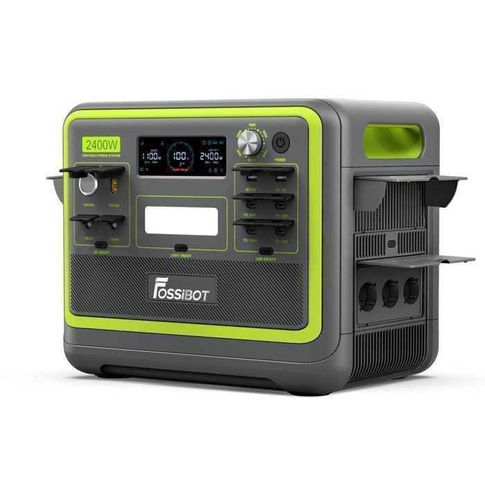 FOSSiBOT F2400 Station Électrique Portable2048Wh 2400W Generateur Solaire Electrique LiFePO4 Batterie Centrale ÉlectriqueCamping