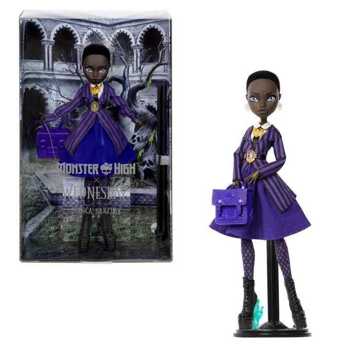 Poupée de collection - MONSTER HIGH - Bianca Barclay - Gothique - Accessoires inclus - Socle dexposition
