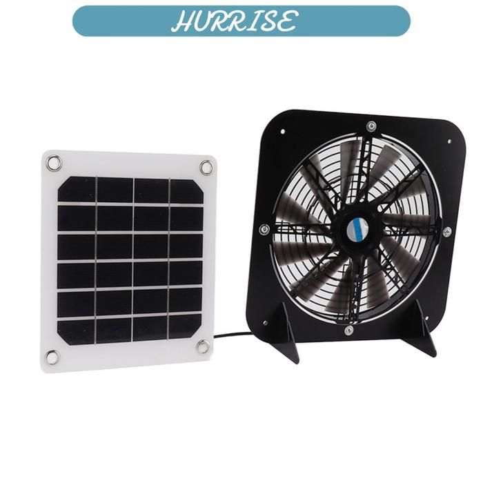 Sonew Ventilateur dextraction solaire Ventilateur Déchappement Solaire Panneau Solaire de 100W avec Ventilateur jeux brassard - Sonew