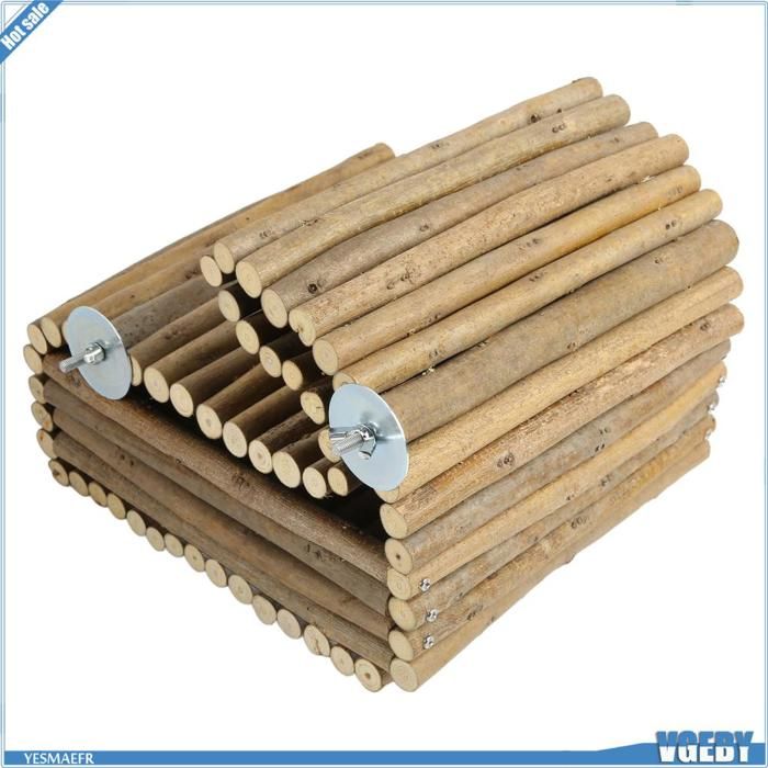 Meilleurs prix pour Ashata Maison de lapin en bois Petits Jouets pour Animaux de Compagnie Cachette en Bois de Pommier pour Petits animalerie jouet