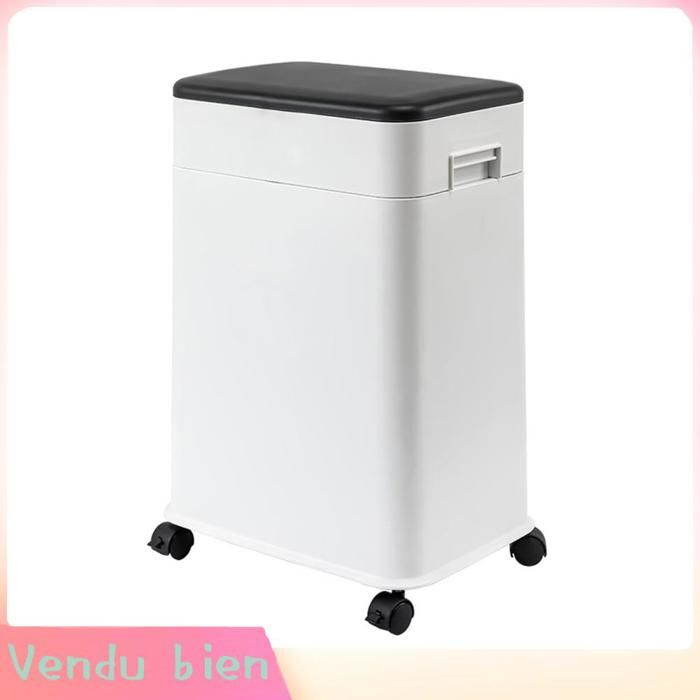 Garosa Poubelle à hauteur réglable Poubelle de cuisine avec couvercle 20L 5.3Gal poubelle à roulement réglable en piscine outils