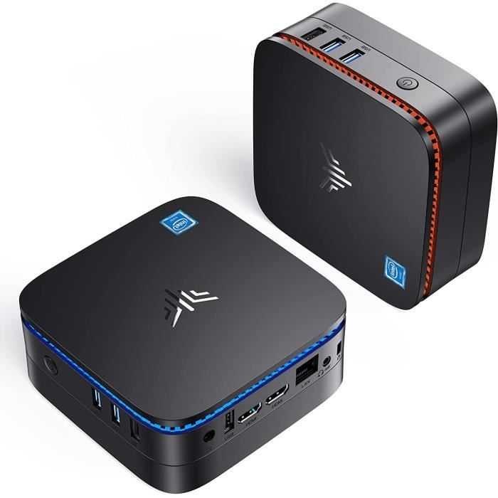 NIPOGI - Mini PC - Windows 11 Pro - Intel Celeron N5105 - 16 Go DDR4 512 Go  M.2 SSD - 4K UHD - Bluetooth 4.2 - HDMI X 2 - Cdiscount Informatique