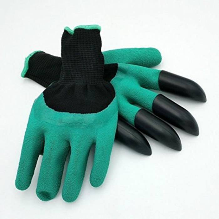 1 paire gants de jardin pour creuser et plantation, durable anti maillant sûr gants de jardinage pour hommes et femmes jardin et mai