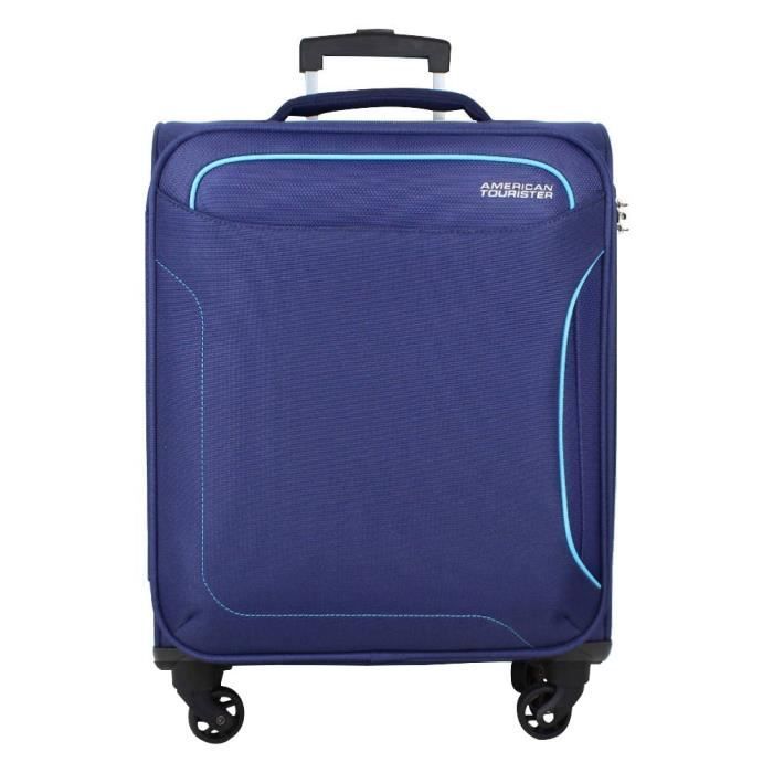 Valise cabine 4 roues toile American Tourister Holiday bleu Bleu