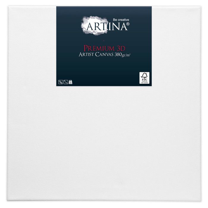 Lot De 3 Toiles à Peindre En Coton 100% - Châssis Entoilé 25x30cm, 280g/m², Prêtes à L'emploi Pour Peinture à L'huile Ou Acrylique