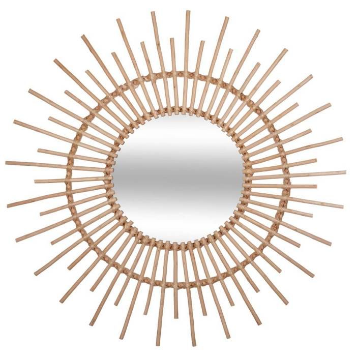 Miroir Soleil rotin D76cm - Atmosphera Créateur dintérieur