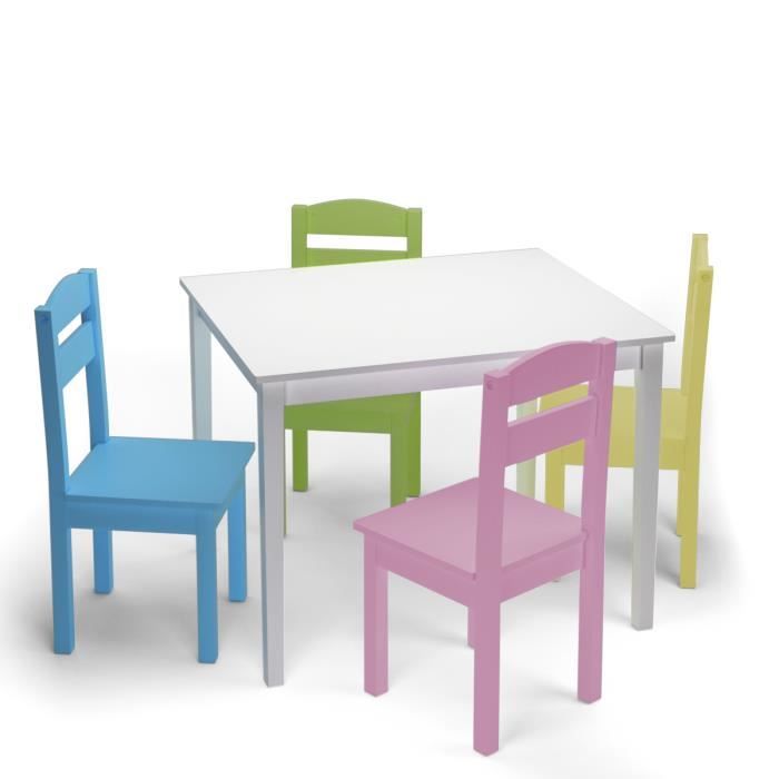 DREAMADE Ensemble de Table et Chaises pour Enfant en Pin Néo-Zélandais Solide, Lot de Meubles 10 Table 10 Chaises pour Enfants DREAMADE Ensemble de Table et Chaises pour Enfant en Pin Néo-Zélandais Solide, Lot de Meubles 10 Table 10 Chaises pour Enfants