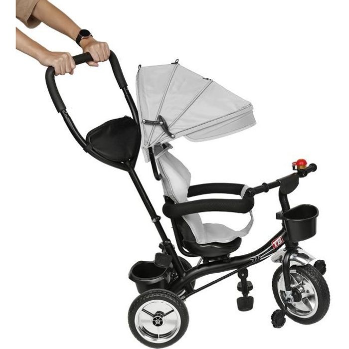 Wiss Tricycle Bebe Mixte 4 En 1 Tricycle Evolutif Pour Enfant De 1 A 5 Ans Gris Cdiscount Sport