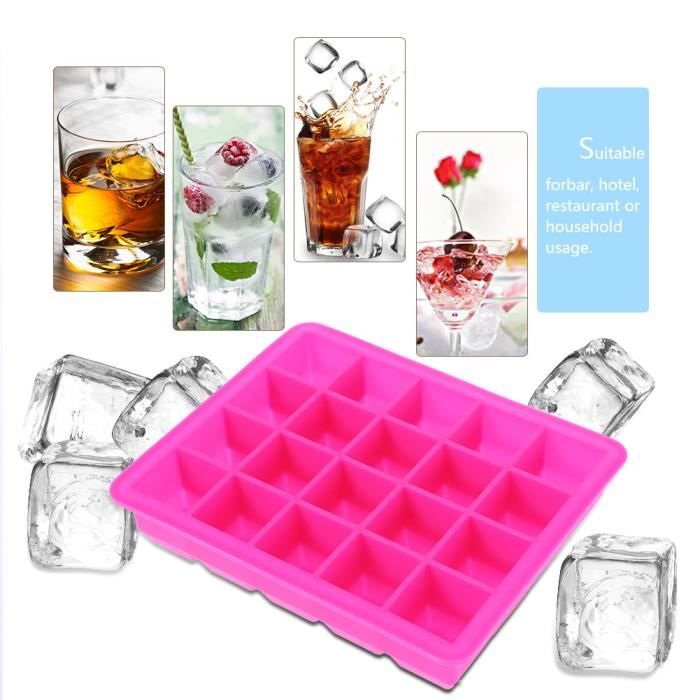 4-Cavité Large Silicone Boisson Ice Cube Pudding Gelée Savon Moule Moule Plateau Outil