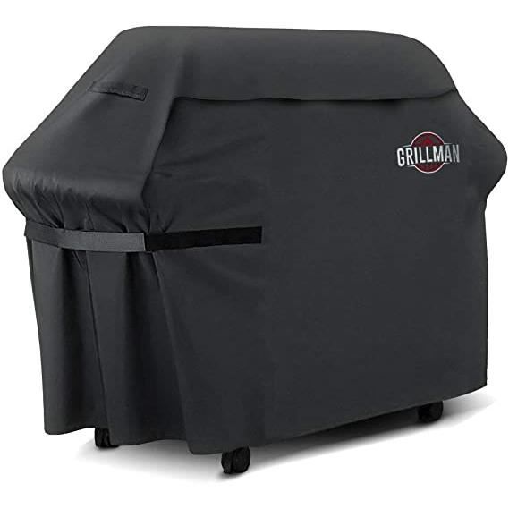 Housse pour barbecue de qualité premium de Grillman (58 pouces-147 cm), Housse résistante pour barbecue à gaz Weber, Brinkmann,