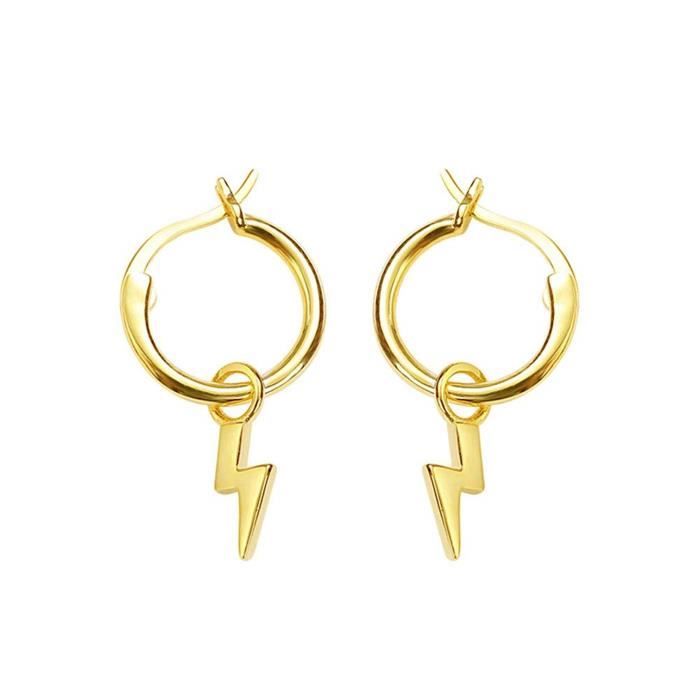 10k or Massif Zircone Boucle d/'oreille à Vis 3 x 5 mm Arrière Boucle d/'oreille