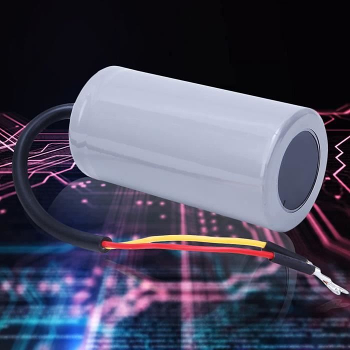 Condensateur De Démarrage Moteur CD60 300µF 450V - Non Polarisé, Pour Moteurs Monophasés - Garantie 1 Mois