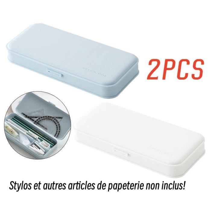 Trousse à Crayons,Étui à Crayons Rigide,Boîte à Crayons en Plastique ...