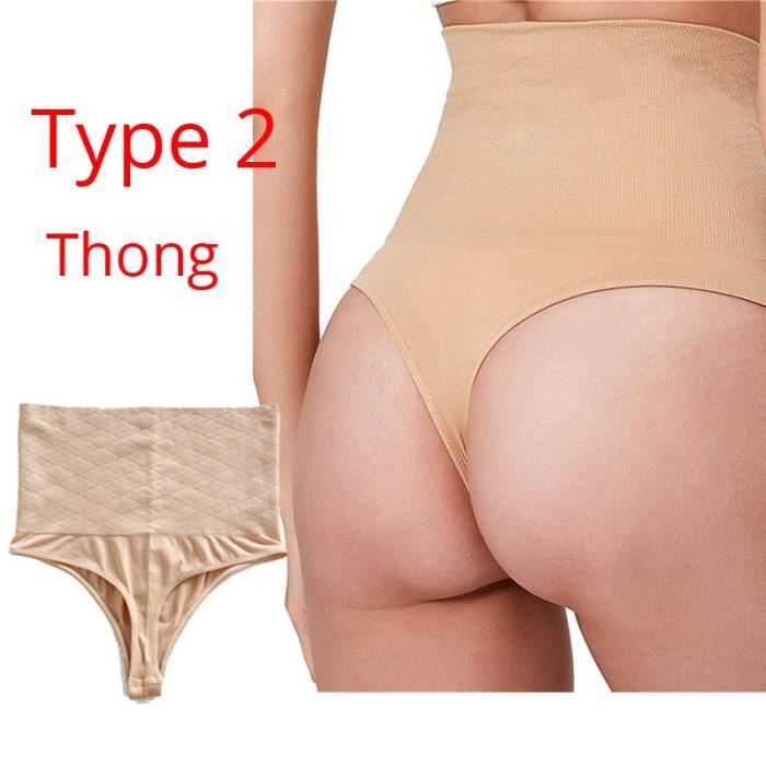 Type 2 Peau String XL CXZD Culotte string taille haute pour