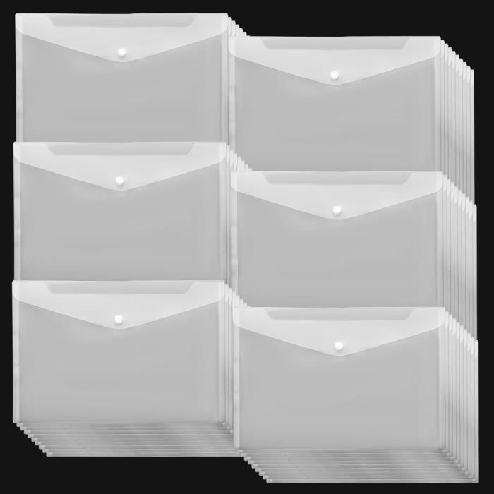 Lot De 24 Pochettes En Plastique A4 Pour Classeurs