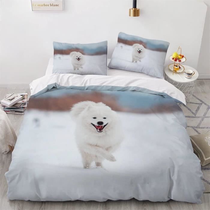 Housse De Couette 3D Dauphin Océan Pour Enfant - 140x200 Cm Avec Taie D'Oreiller - 40% Coton 60% Polyester - Lavable Machine - 6