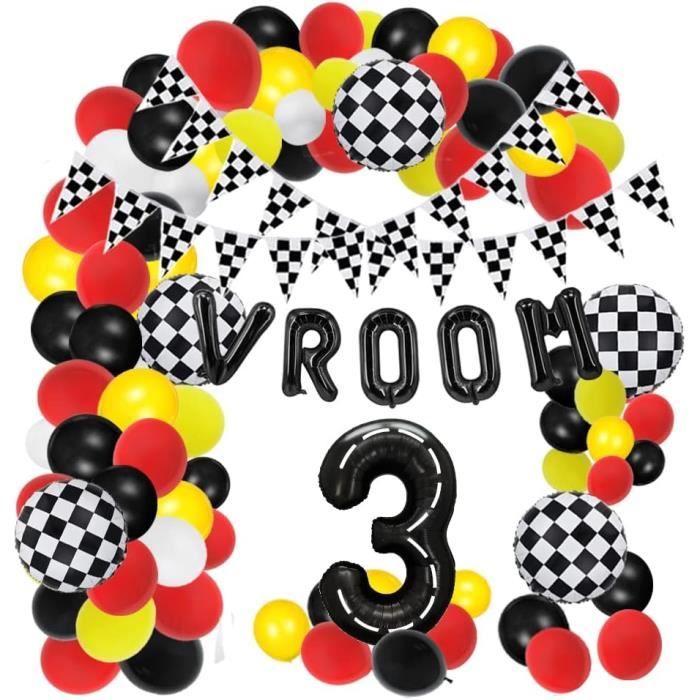Bouquet De 6 Ballons Anniversaire Course Automobile