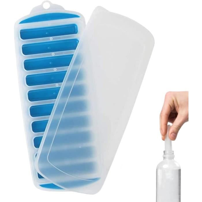 Bac à glaçons, bac à glaçons étroit avec couvercle, bac à glaçons en