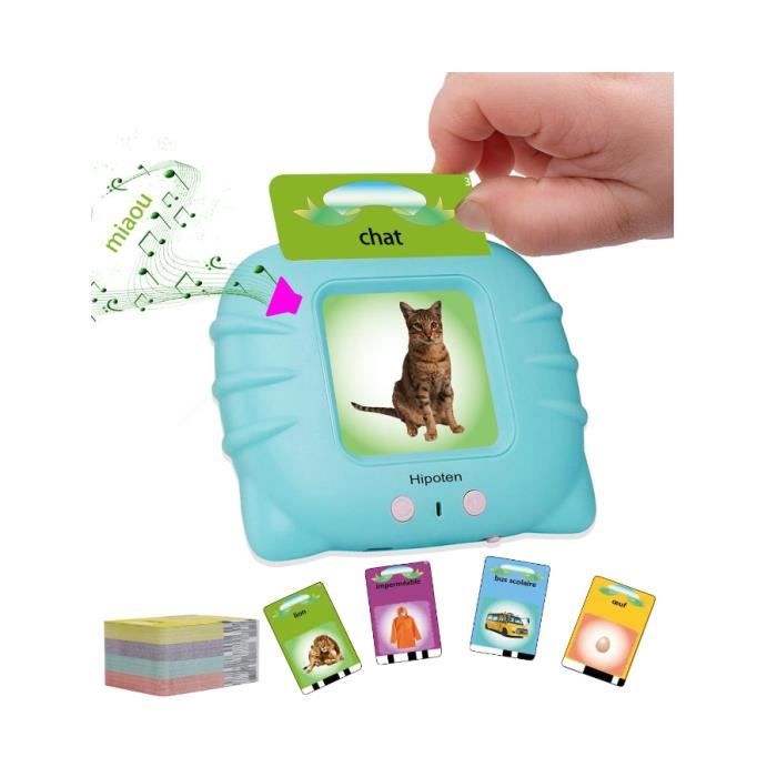 Jouets éducatifs - Non spécifié - Cartes éducatives - 224 mots - Pour enfants de 1 à 6 ans - Bleu