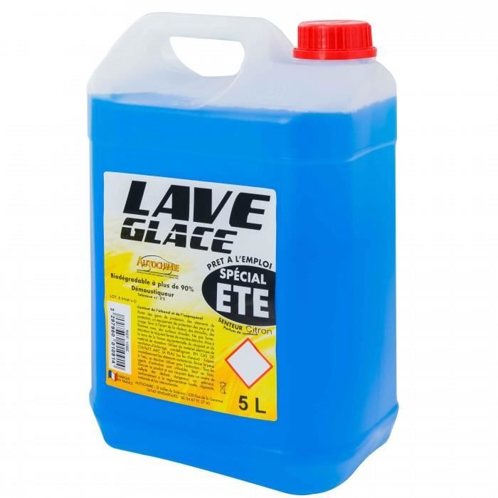 LIQUIDE LAVE-GLACE ÉTÉ/HIVER -20 DEGRÉS SANS METHANOL 5L - Cdiscount Auto