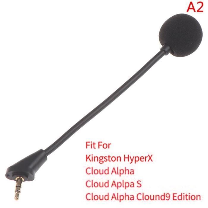 Noir Cloud II et /écouteurs JINJIANG 1PC Microphone de Remplacement pour Les Casques de Jeu Mini Micro pour Hyper X Cloud Cloud X