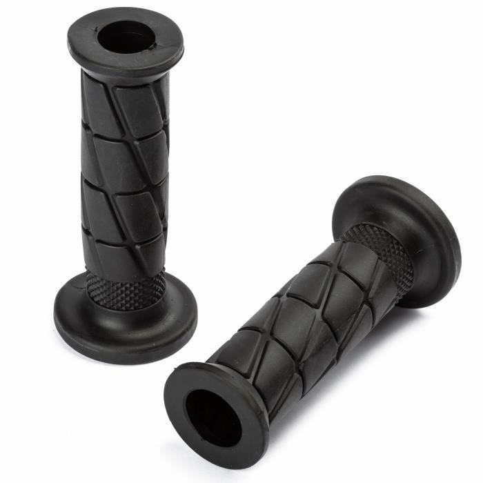 Argent 7//8 22mm Poign/ées Moto Antid/érapant Caoutchouc Poign/ées de Guidon pour Moto