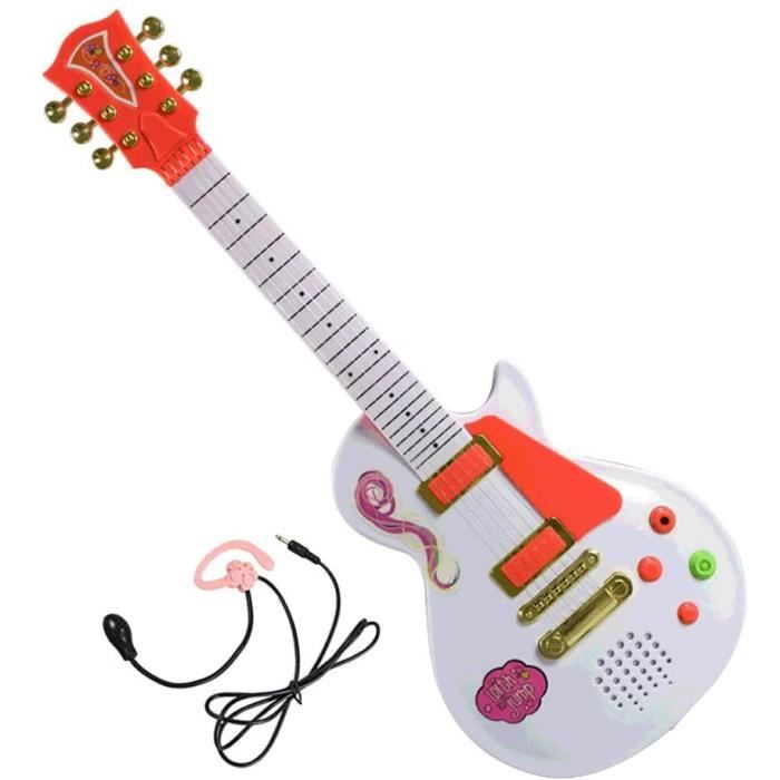 GUITARE YAKOK Guitare Enfant Bois 6 Cordes Guitare Jouet Mini Guitare  Jouets Musicaux pour Enfant Bebe Garcon Fille 27 Ans 5919C975
